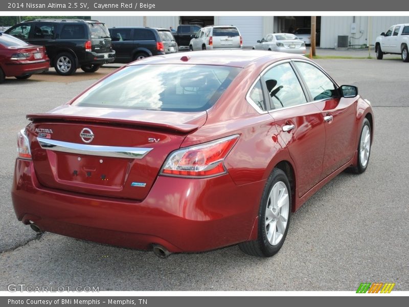 Cayenne Red / Beige 2014 Nissan Altima 2.5 SV