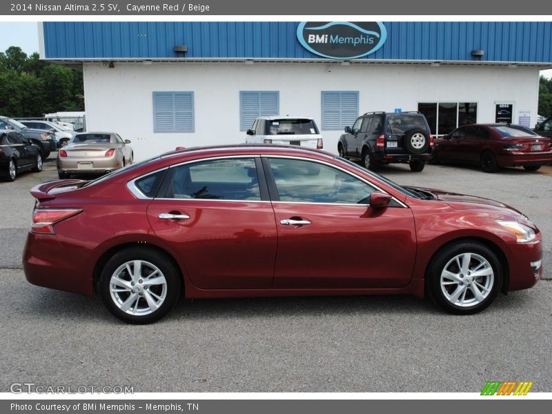 Cayenne Red / Beige 2014 Nissan Altima 2.5 SV