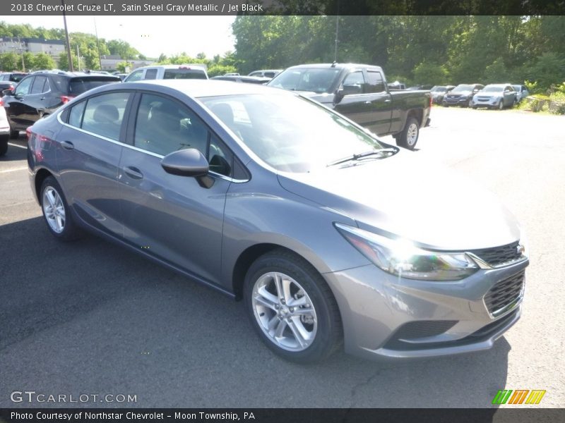 Satin Steel Gray Metallic / Jet Black 2018 Chevrolet Cruze LT