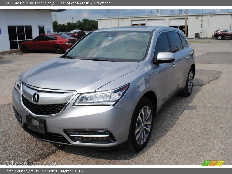 Lunar Silver Metallic / Graystone 2016 Acura MDX Technology