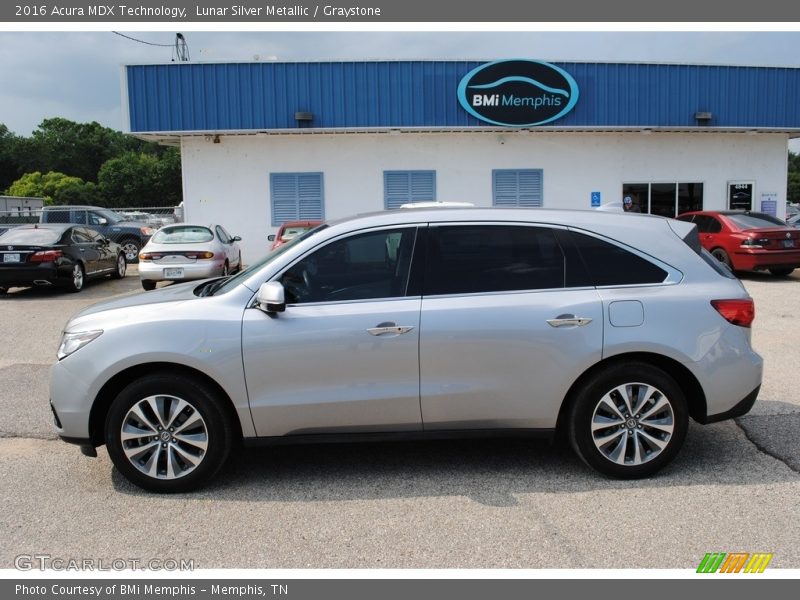 Lunar Silver Metallic / Graystone 2016 Acura MDX Technology
