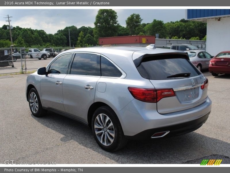 Lunar Silver Metallic / Graystone 2016 Acura MDX Technology