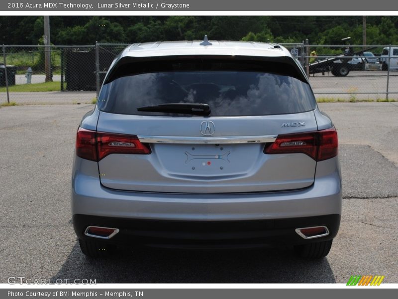 Lunar Silver Metallic / Graystone 2016 Acura MDX Technology