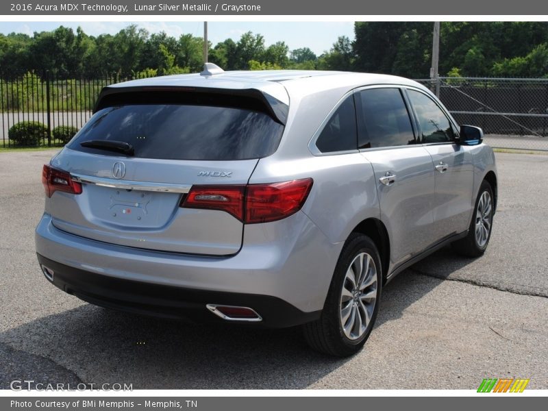 Lunar Silver Metallic / Graystone 2016 Acura MDX Technology