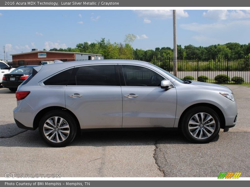 Lunar Silver Metallic / Graystone 2016 Acura MDX Technology