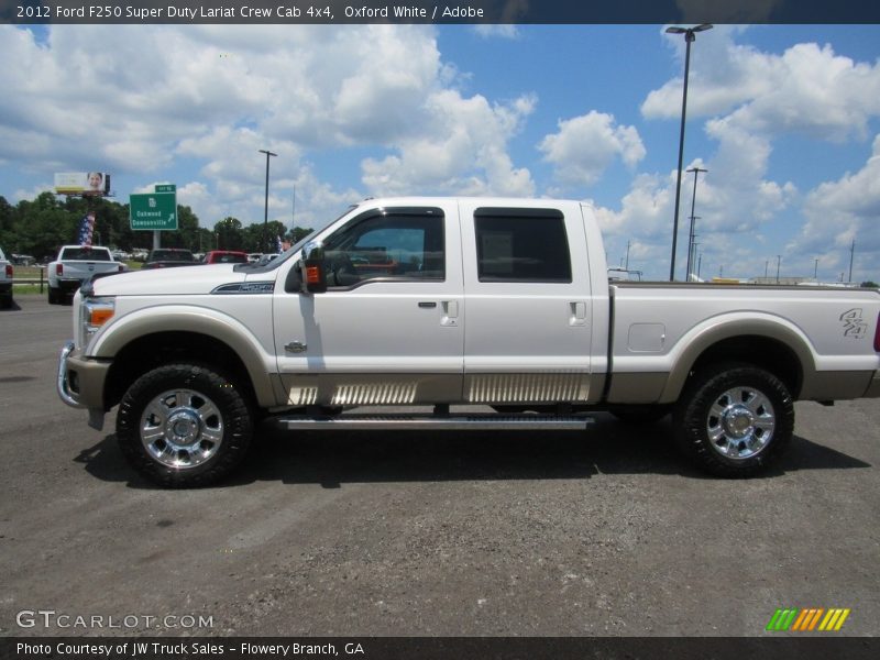 Oxford White / Adobe 2012 Ford F250 Super Duty Lariat Crew Cab 4x4