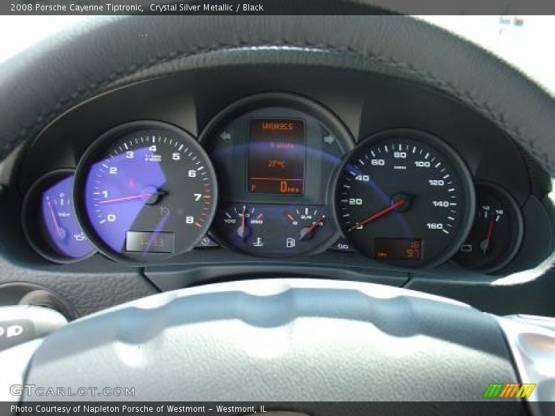 Crystal Silver Metallic / Black 2008 Porsche Cayenne Tiptronic