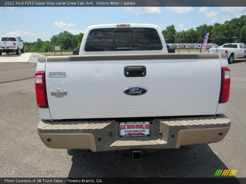 Oxford White / Adobe 2012 Ford F250 Super Duty Lariat Crew Cab 4x4