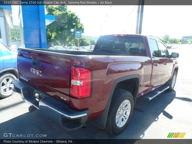 Sonoma Red Metallic / Jet Black 2015 GMC Sierra 1500 SLE Double Cab 4x4