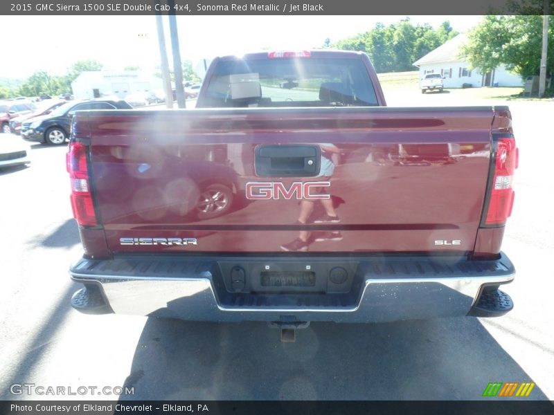 Sonoma Red Metallic / Jet Black 2015 GMC Sierra 1500 SLE Double Cab 4x4