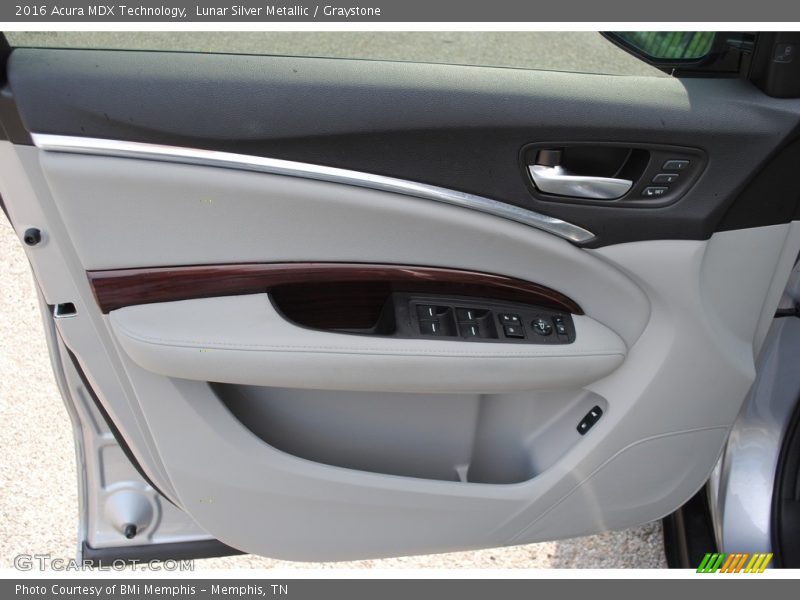 Lunar Silver Metallic / Graystone 2016 Acura MDX Technology