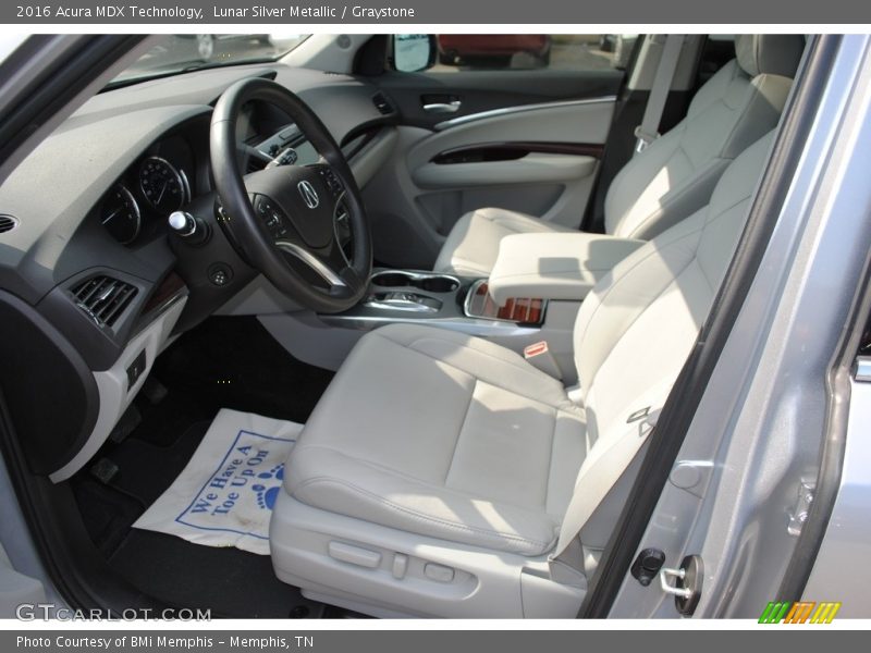 Lunar Silver Metallic / Graystone 2016 Acura MDX Technology