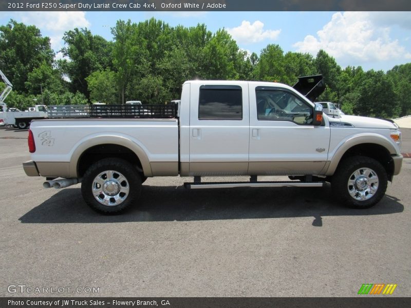 Oxford White / Adobe 2012 Ford F250 Super Duty Lariat Crew Cab 4x4