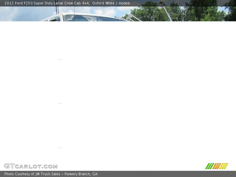 Oxford White / Adobe 2012 Ford F250 Super Duty Lariat Crew Cab 4x4