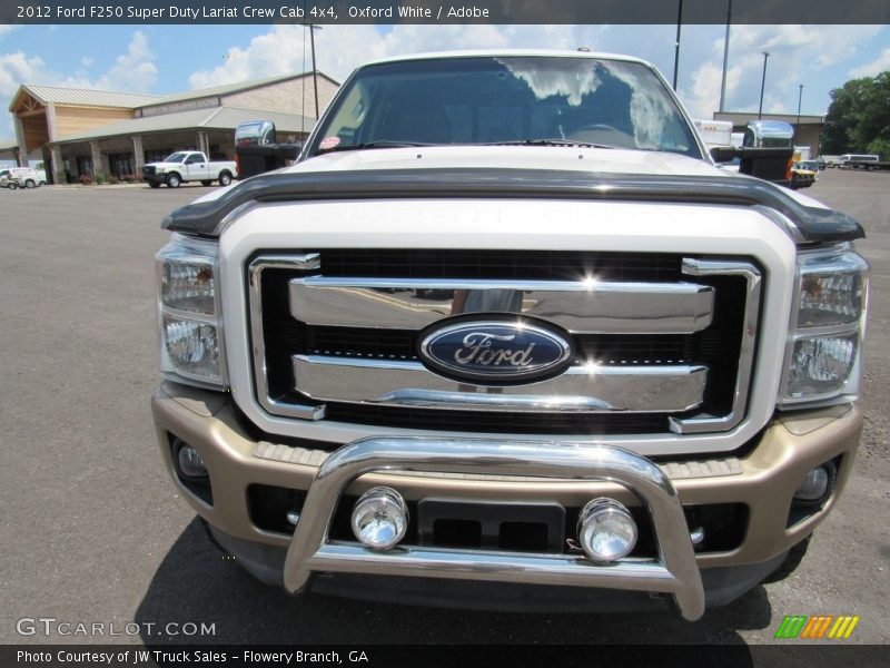 Oxford White / Adobe 2012 Ford F250 Super Duty Lariat Crew Cab 4x4