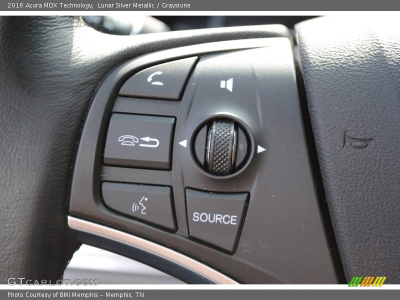 Lunar Silver Metallic / Graystone 2016 Acura MDX Technology