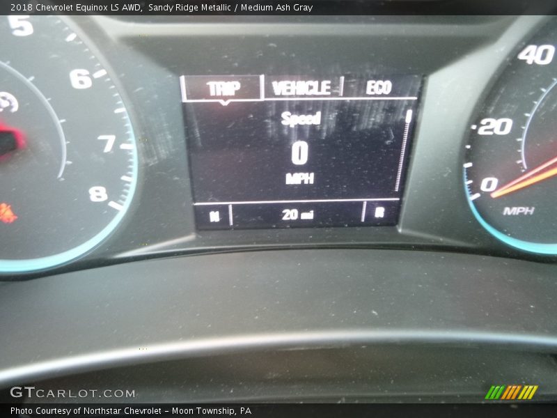 Sandy Ridge Metallic / Medium Ash Gray 2018 Chevrolet Equinox LS AWD