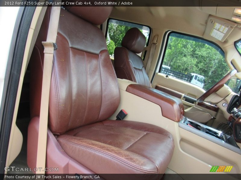 Oxford White / Adobe 2012 Ford F250 Super Duty Lariat Crew Cab 4x4