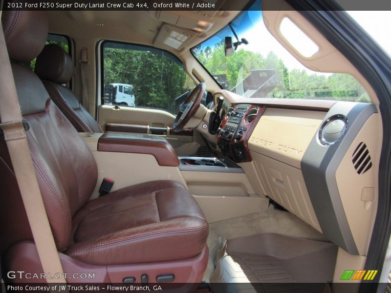Oxford White / Adobe 2012 Ford F250 Super Duty Lariat Crew Cab 4x4