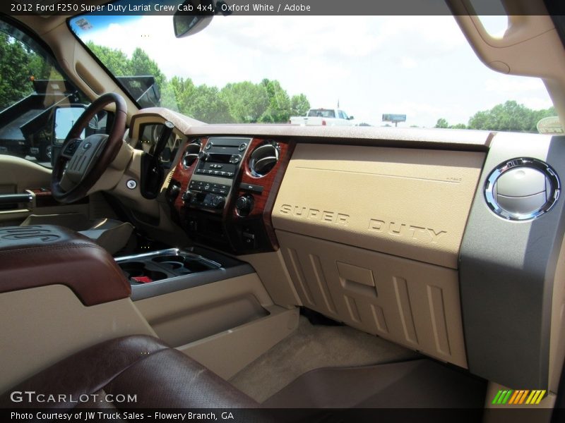 Oxford White / Adobe 2012 Ford F250 Super Duty Lariat Crew Cab 4x4