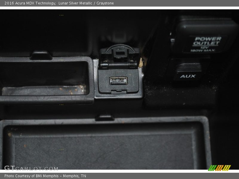 Lunar Silver Metallic / Graystone 2016 Acura MDX Technology