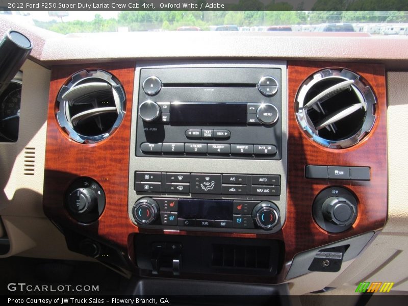 Oxford White / Adobe 2012 Ford F250 Super Duty Lariat Crew Cab 4x4