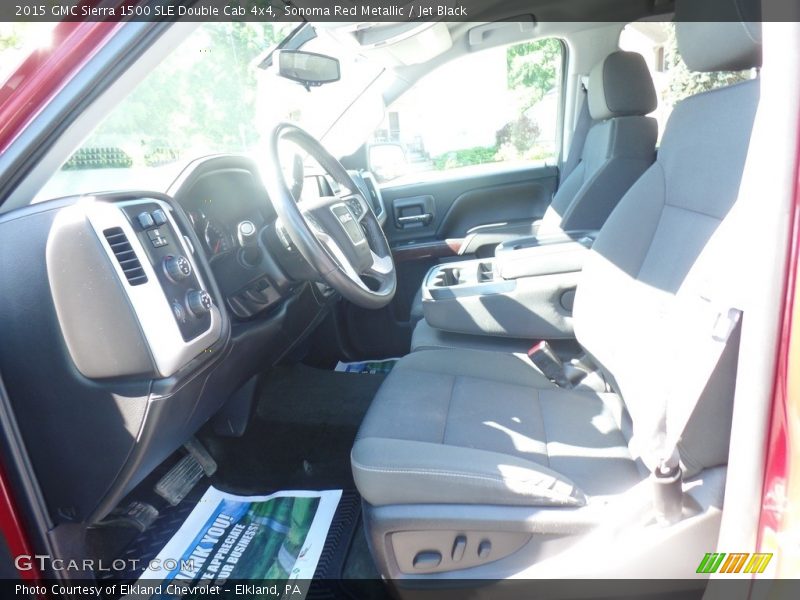 Sonoma Red Metallic / Jet Black 2015 GMC Sierra 1500 SLE Double Cab 4x4