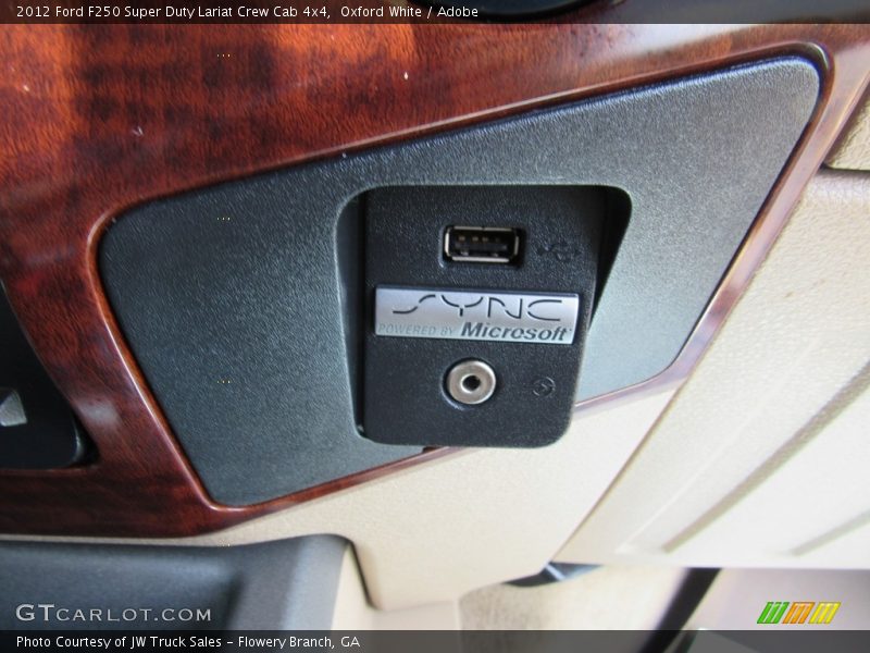 Oxford White / Adobe 2012 Ford F250 Super Duty Lariat Crew Cab 4x4