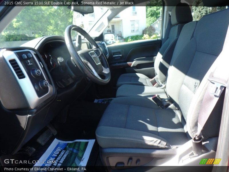 Sonoma Red Metallic / Jet Black 2015 GMC Sierra 1500 SLE Double Cab 4x4