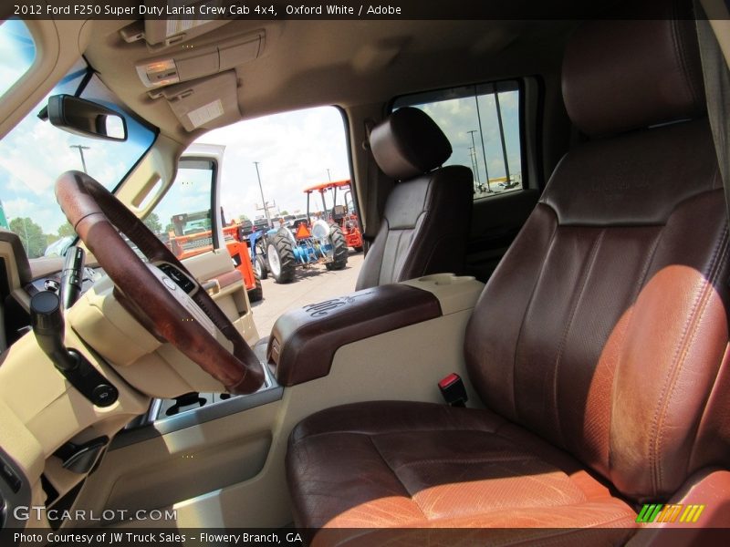 Oxford White / Adobe 2012 Ford F250 Super Duty Lariat Crew Cab 4x4