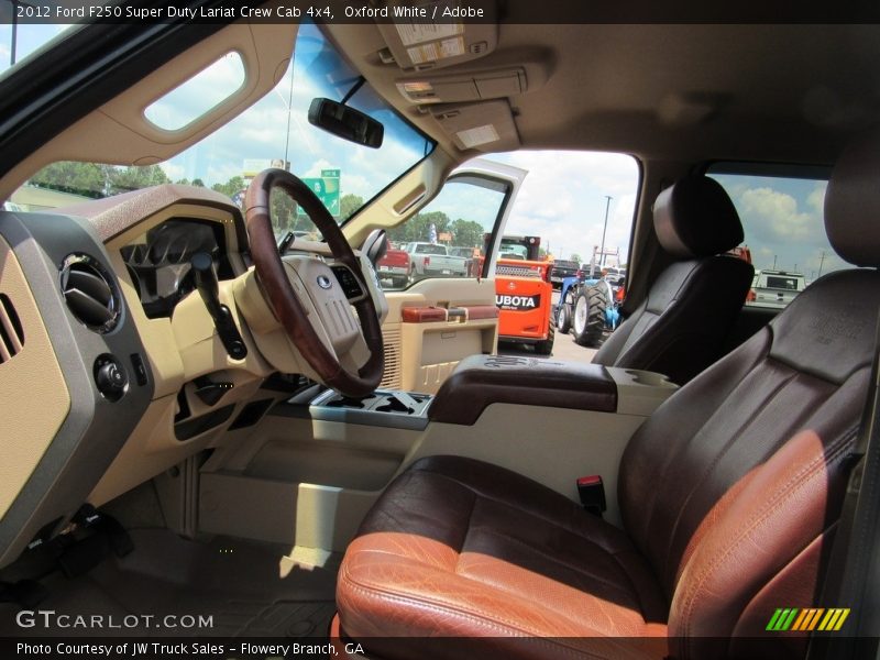 Oxford White / Adobe 2012 Ford F250 Super Duty Lariat Crew Cab 4x4