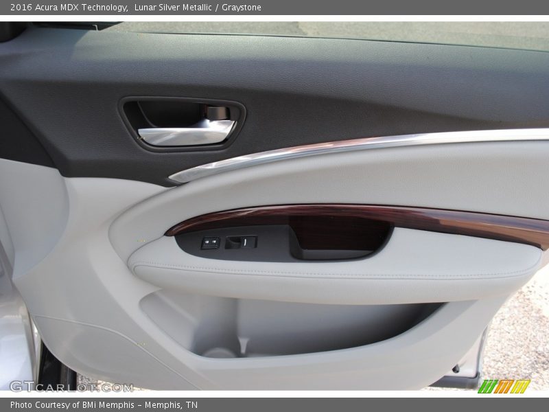 Lunar Silver Metallic / Graystone 2016 Acura MDX Technology