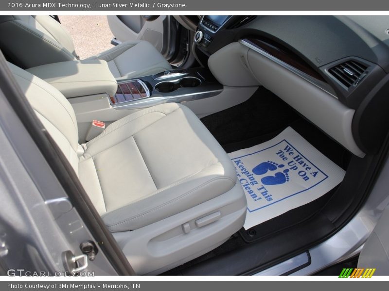 Lunar Silver Metallic / Graystone 2016 Acura MDX Technology