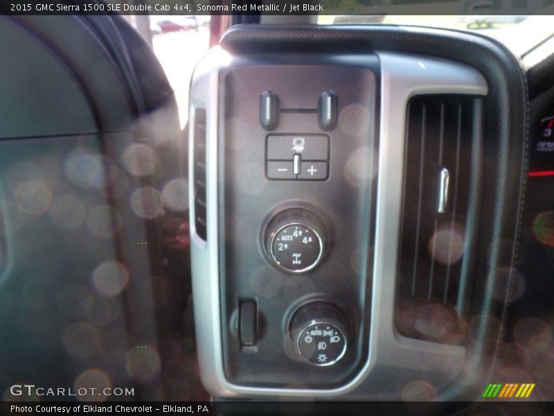 Sonoma Red Metallic / Jet Black 2015 GMC Sierra 1500 SLE Double Cab 4x4
