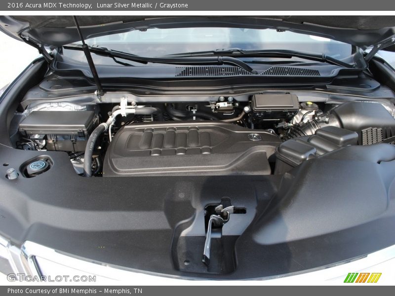 Lunar Silver Metallic / Graystone 2016 Acura MDX Technology