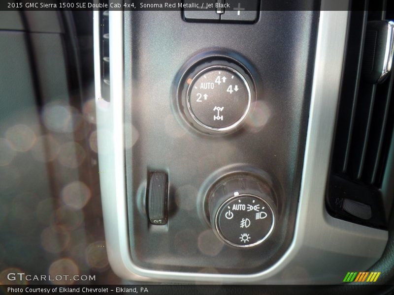 Sonoma Red Metallic / Jet Black 2015 GMC Sierra 1500 SLE Double Cab 4x4