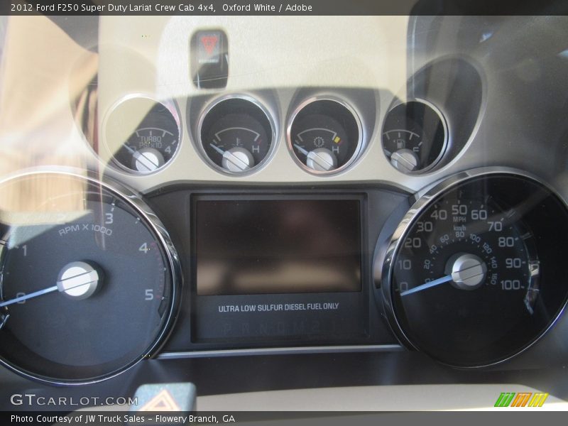 Oxford White / Adobe 2012 Ford F250 Super Duty Lariat Crew Cab 4x4