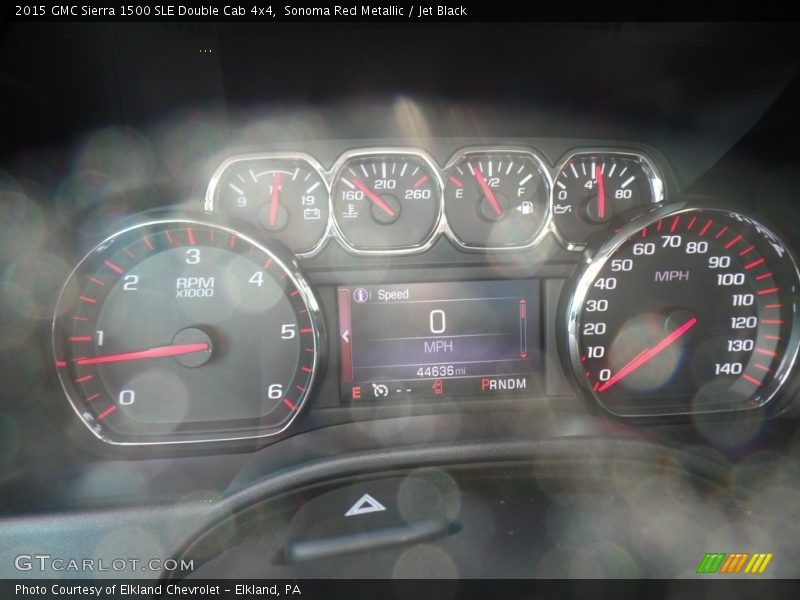 Sonoma Red Metallic / Jet Black 2015 GMC Sierra 1500 SLE Double Cab 4x4
