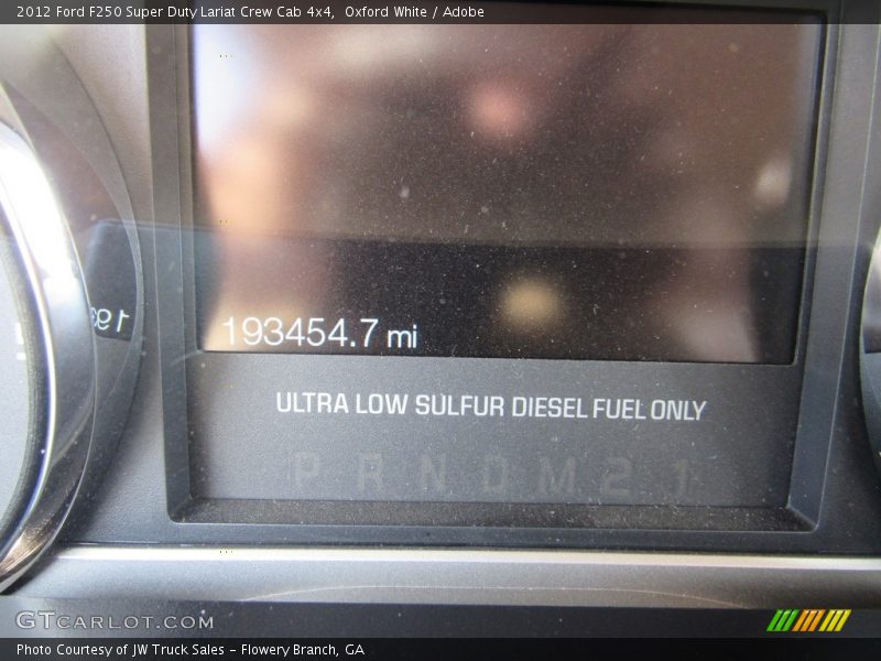 Oxford White / Adobe 2012 Ford F250 Super Duty Lariat Crew Cab 4x4