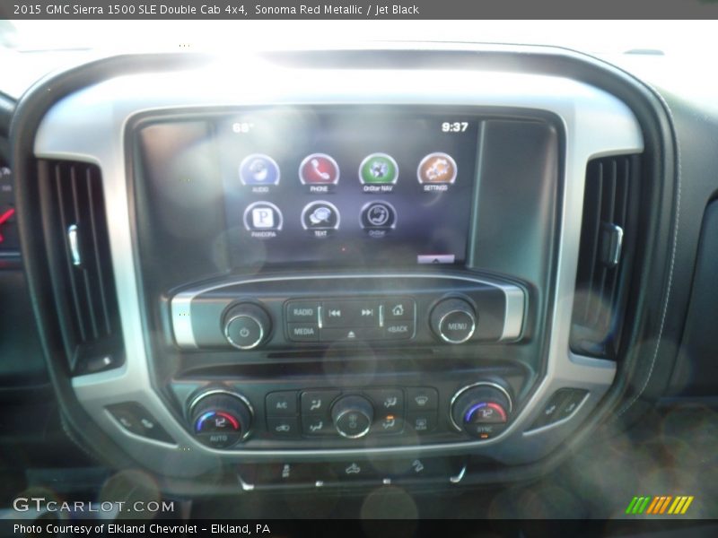 Sonoma Red Metallic / Jet Black 2015 GMC Sierra 1500 SLE Double Cab 4x4