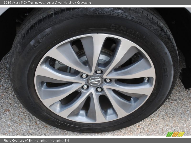 Lunar Silver Metallic / Graystone 2016 Acura MDX Technology