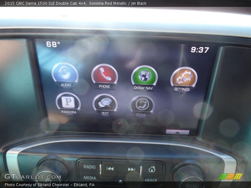 Sonoma Red Metallic / Jet Black 2015 GMC Sierra 1500 SLE Double Cab 4x4