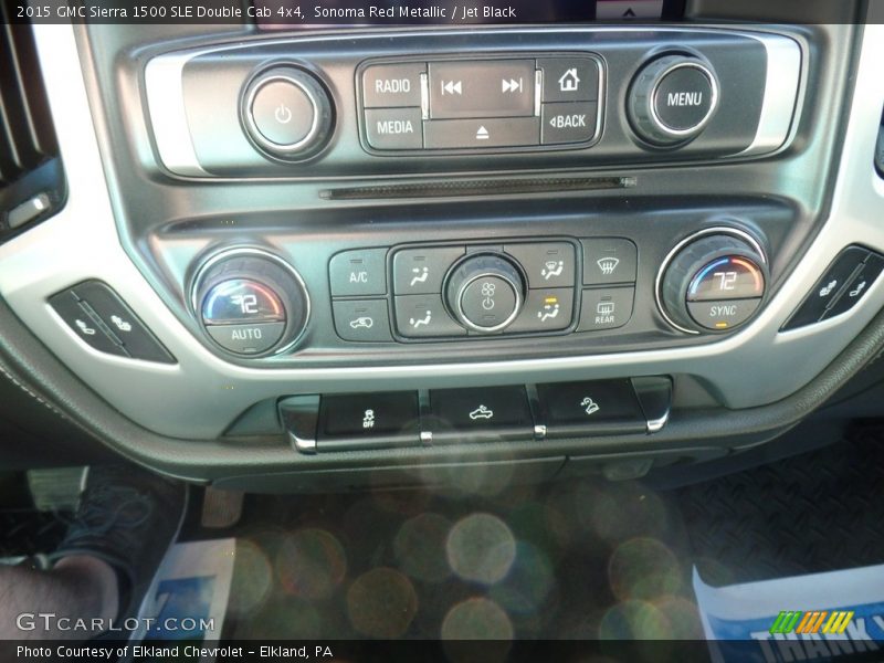 Sonoma Red Metallic / Jet Black 2015 GMC Sierra 1500 SLE Double Cab 4x4