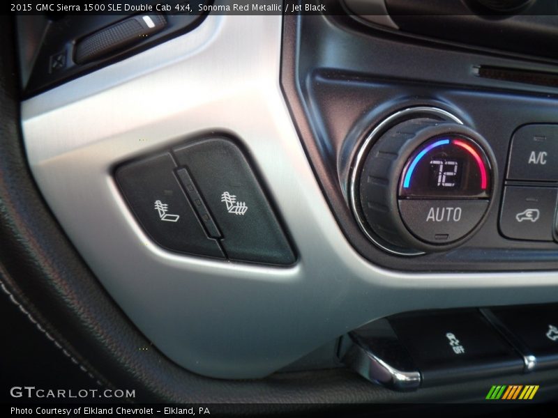 Sonoma Red Metallic / Jet Black 2015 GMC Sierra 1500 SLE Double Cab 4x4