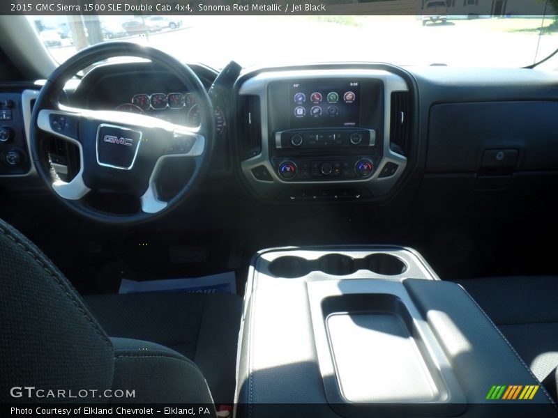 Sonoma Red Metallic / Jet Black 2015 GMC Sierra 1500 SLE Double Cab 4x4