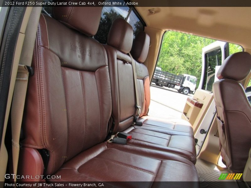Oxford White / Adobe 2012 Ford F250 Super Duty Lariat Crew Cab 4x4