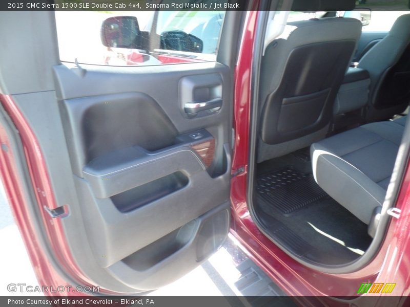 Sonoma Red Metallic / Jet Black 2015 GMC Sierra 1500 SLE Double Cab 4x4