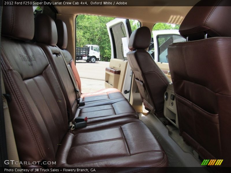 Oxford White / Adobe 2012 Ford F250 Super Duty Lariat Crew Cab 4x4