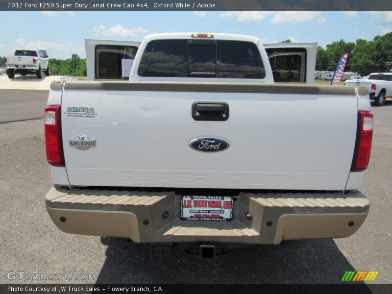 Oxford White / Adobe 2012 Ford F250 Super Duty Lariat Crew Cab 4x4