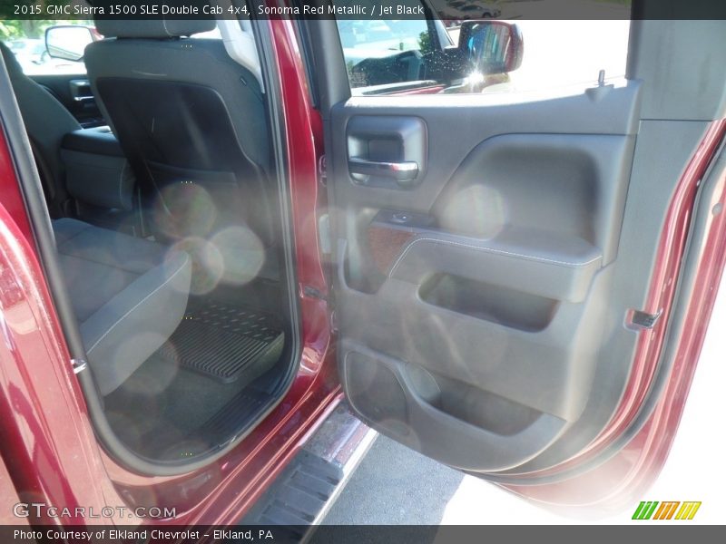 Sonoma Red Metallic / Jet Black 2015 GMC Sierra 1500 SLE Double Cab 4x4